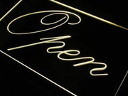Fancy Open LED Light Sign - LED Gift Works