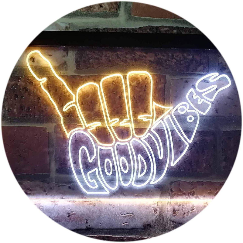 Good Vibes LED Light Sign - LED Gift Works