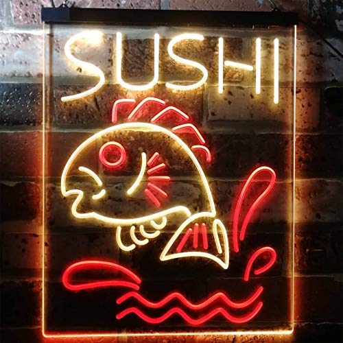 Fish Sushi LED Light Sign - Way Up Gifts