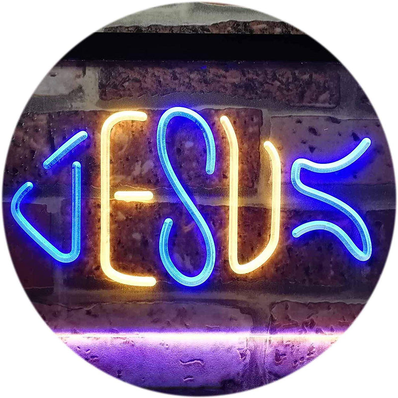 Jesus Fish LED Light Sign - LED Gift Works
