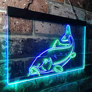 Cabin Fishing Bait Store Carp Fish LED Light Sign - LED Gift Works