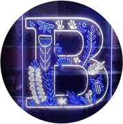 Family Name Letter B Monogram Initial LED Light Sign - LED Gift Works