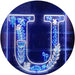 Family Name Letter U Monogram Initial LED Light Sign - Way Up Gifts