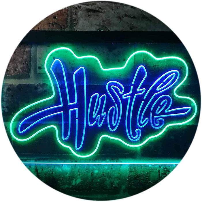 Graffiti Hustle LED Light Sign - Way Up Gifts