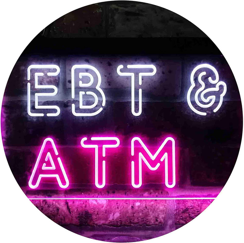 EBT & ATM LED Light Sign - LED Gift Works