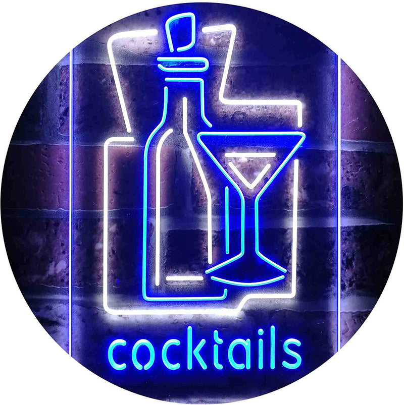 Cocktails Bar LED Light Sign - LED Gift Works