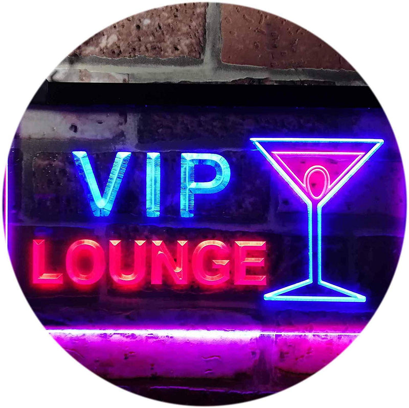 Cocktails VIP Lounge LED Light Sign - LED Gift Works