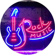 Guitar Rock Music LED Light Sign - LED Gift Works
