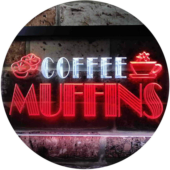 Bakery Coffee Muffins LED Light Sign - Way Up Gifts