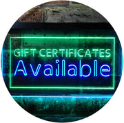 Gift Certificates Available LED Light Sign - LED Gift Works