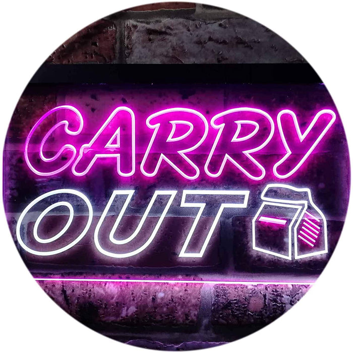 Food to Go Carry Out LED Light Sign - Way Up Gifts