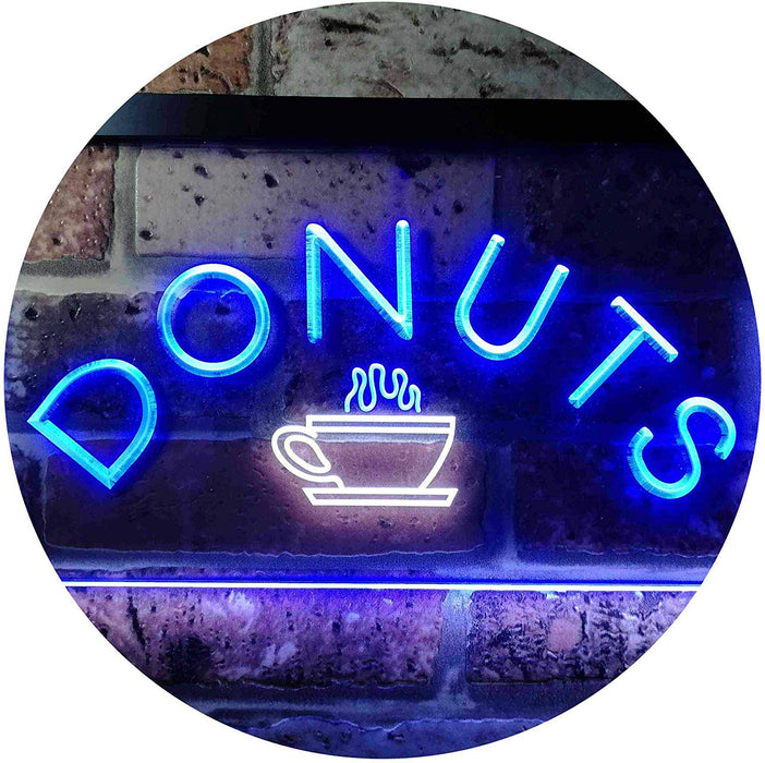 Donuts Coffee LED Light Sign - Way Up Gifts