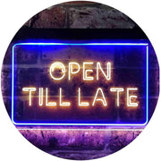 Open Till Late LED Light Sign - LED Gift Works