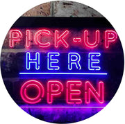 Pick Up Here Open LED Light Sign - LED Gift Works