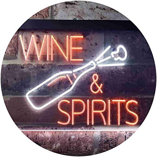 Wine and Spirits LED Light Sign - LED Gift Works