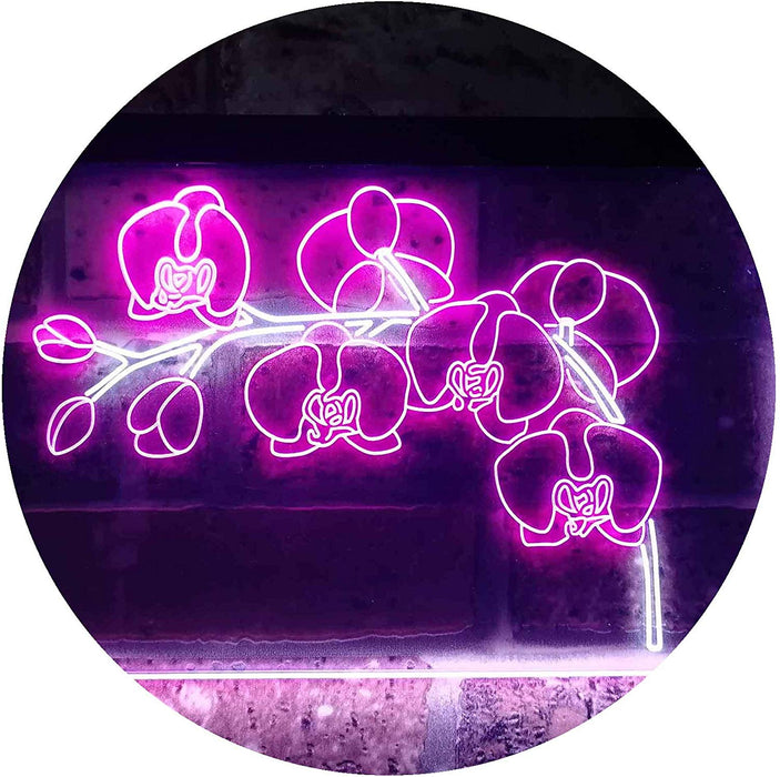 Orchids Florist Flower Shop LED Light Sign - Way Up Gifts
