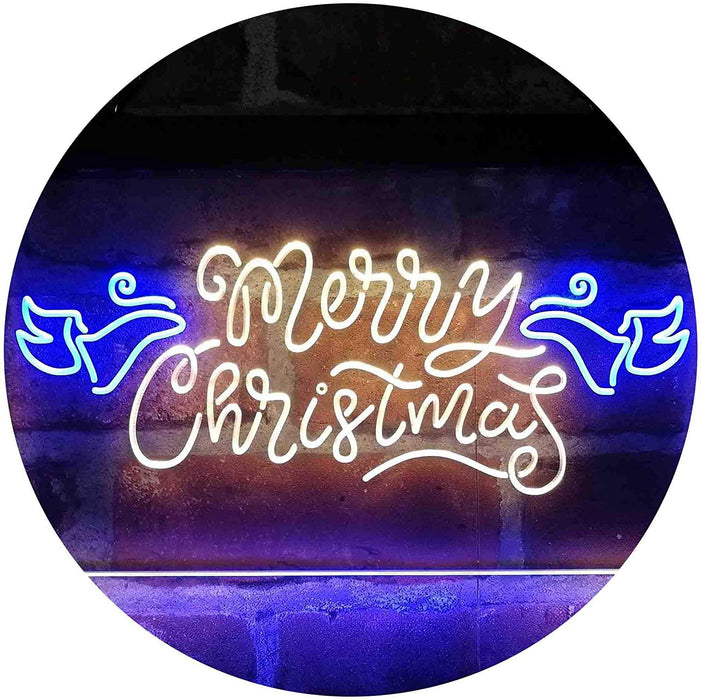 Merry Christmas Wing Decoration LED Light Sign - Way Up Gifts