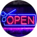 Scissors Open Barber Salon Hair Cuts LED Light Sign - Way Up Gifts