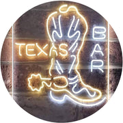 Cowboys Boots Texas Bar LED Light Sign - LED Gift Works