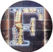 Family Name Letter F Monogram Initial LED Light Sign - Way Up Gifts