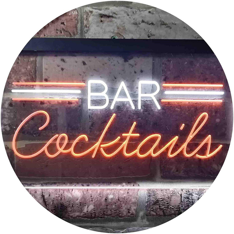 Bar Cocktails LED Light Sign - LED Gift Works