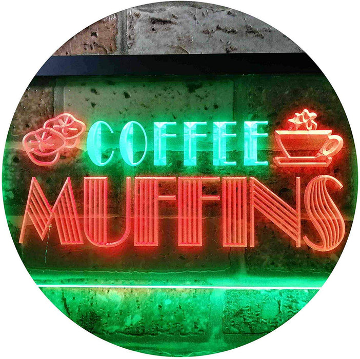 Bakery Coffee Muffins LED Light Sign - Way Up Gifts