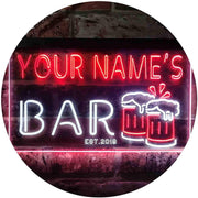 Personalized Beer Mugs Bar LED Light Sign - LED Gift Works