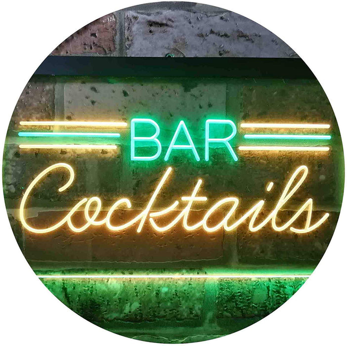 Bar Cocktails LED Light Sign - Way Up Gifts