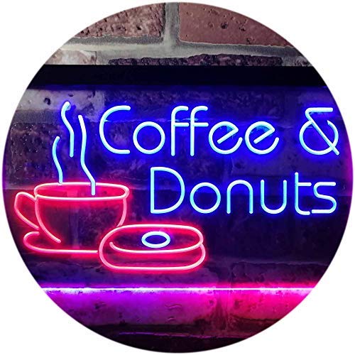 Coffee Donuts LED Light Sign - Way Up Gifts