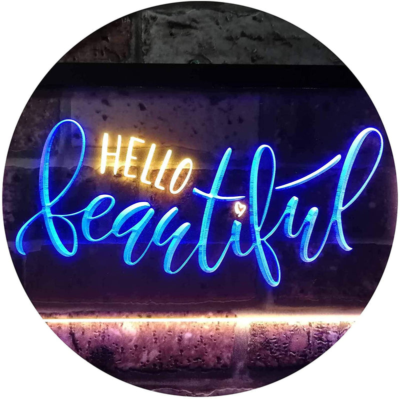 Hello Beautiful LED Light Sign - LED Gift Works