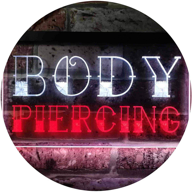 Body Piercing LED Light Sign - LED Gift Works