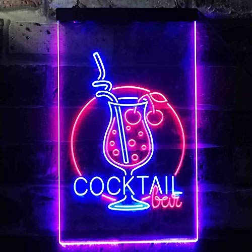 Cocktail Bar LED Light Sign - Way Up Gifts