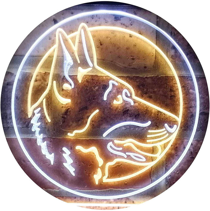 German Shepherd Dog LED Light Sign - Way Up Gifts