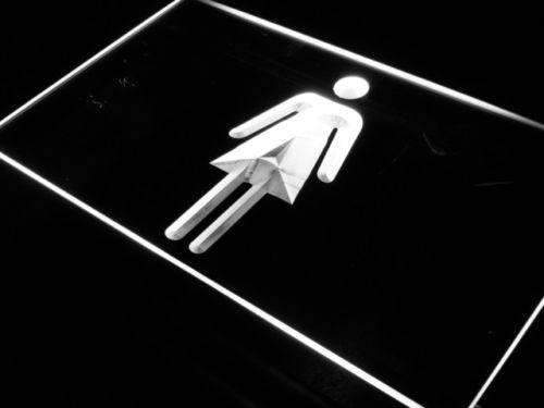Female Women's Restroom LED Light Sign - Way Up Gifts