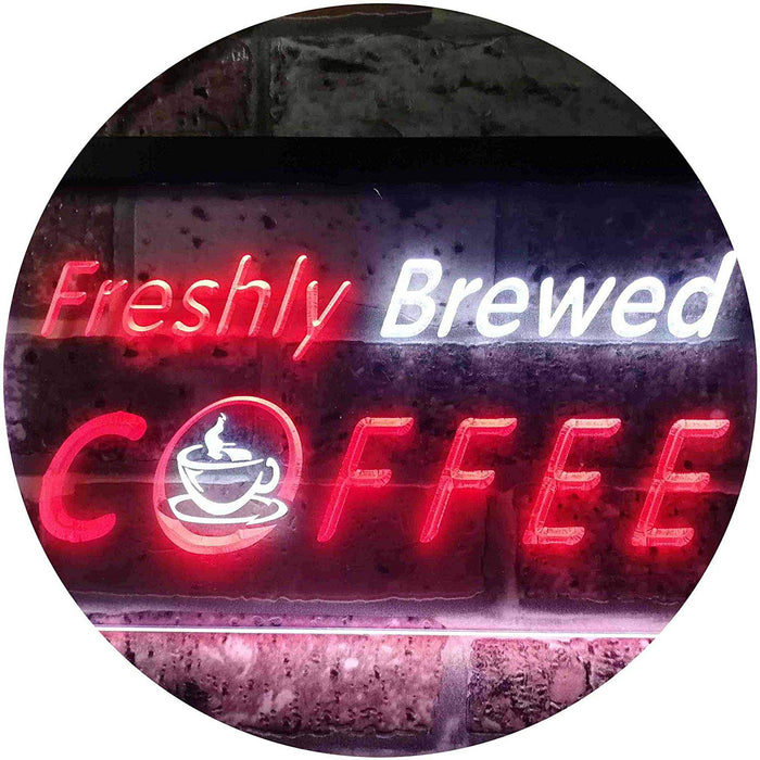 Freshly Brewed Coffee LED Light Sign - Way Up Gifts