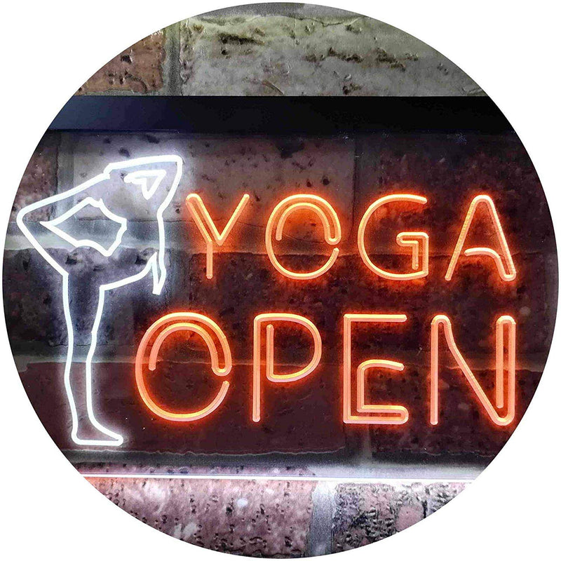 Open Yoga LED Light Sign - LED Gift Works