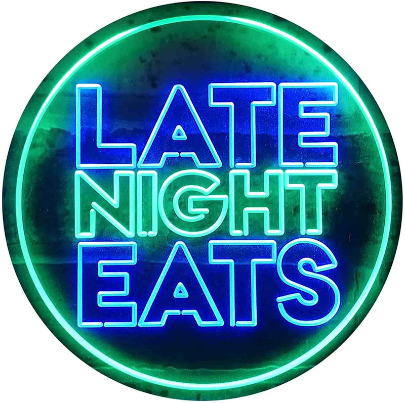 Late Night Eats LED Light Sign - LED Gift Works