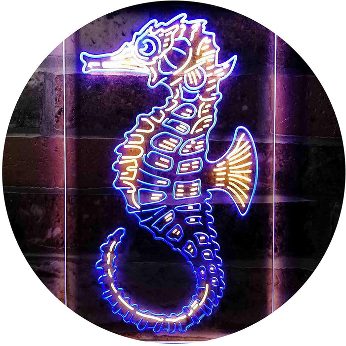 Ocean Decor Beach Seahorse LED Light Sign - Way Up Gifts