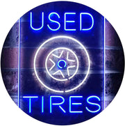 Auto Shop Car Garage Used Tires LED Light Sign - LED Gift Works