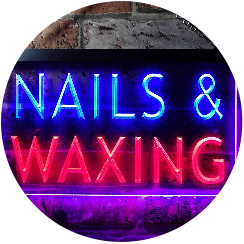 Beauty Salon Nails Waxing LED Light Sign - LED Gift Works