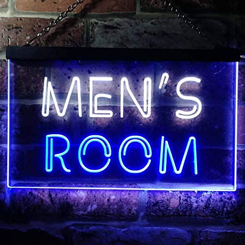 Bathroom Restroom Men's Room LED Light Sign - Way Up Gifts