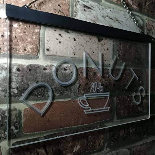 Donuts Coffee LED Light Sign - Way Up Gifts