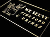 Fine Food Drinks LED Light Sign - Way Up Gifts