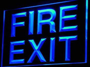 Fire Exit LED Light Sign - LED Gift Works