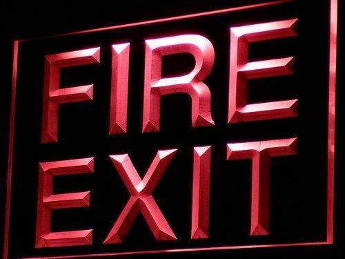 Fire Exit LED Light Sign - Way Up Gifts