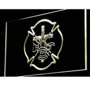 Firefighter Symbols LED Light Sign - LED Gift Works