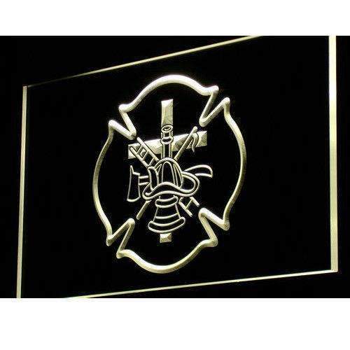 Firefighter Symbols LED Light Sign - Way Up Gifts