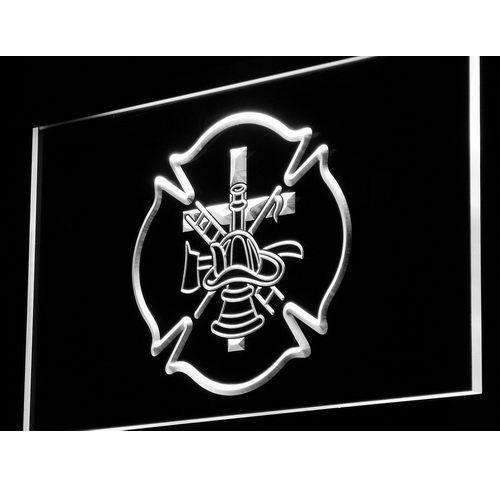 Firefighter Symbols LED Light Sign - LED Gift Works