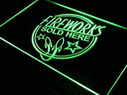 Fireworks Sold Here LED Light Sign - LED Gift Works
