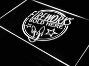 Fireworks Sold Here LED Light Sign - LED Gift Works